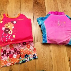 Two life vest swim suits